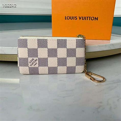 lv damier azur key pouch|authentic louis vuitton key pouch.